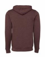 BELLA + CANVAS Sponge Fleece Full-Zip Hoodie Close Up Detail