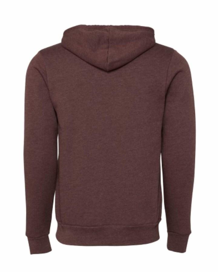 BELLA + CANVAS Sponge Fleece Full-Zip Hoodie Close Up Detail