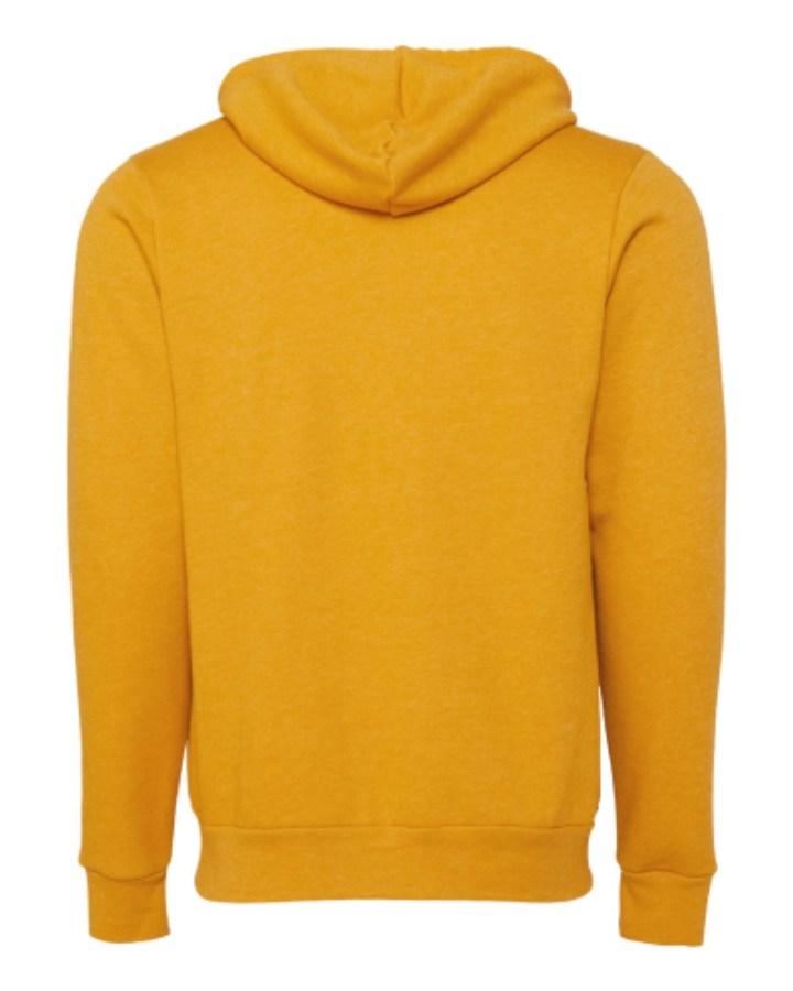 BELLA + CANVAS Sponge Fleece Full-Zip Hoodie Perspective View