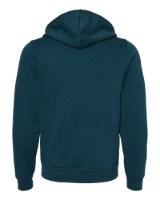 BELLA + CANVAS Sponge Fleece Full-Zip Hoodie Feature Close-up