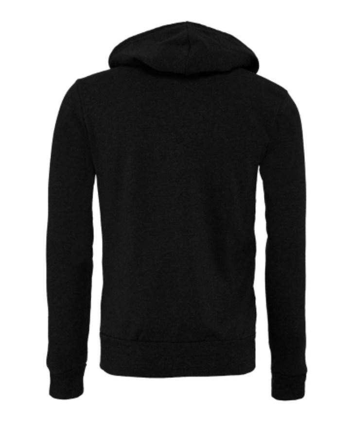 BELLA + CANVAS Sponge Fleece Full-Zip Hoodie Close Up Detail