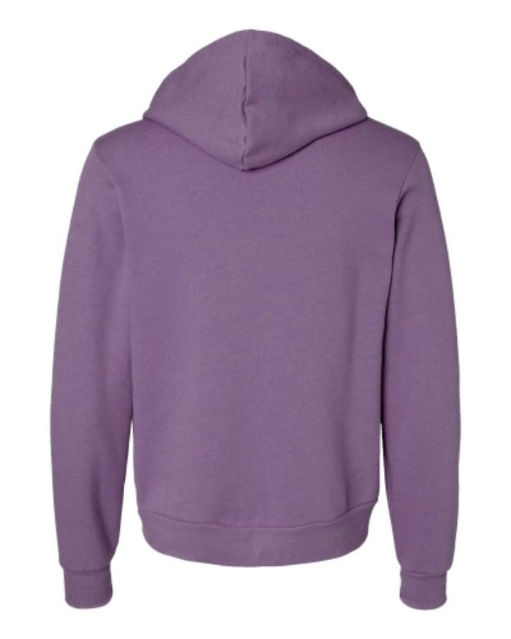 BELLA + CANVAS Sponge Fleece Full-Zip Hoodie Feature Close-up