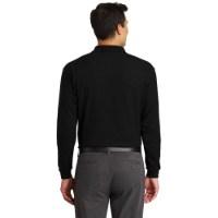 Port Authority Silk Touch Long Sleeve Polo with Pocket Additional Angle