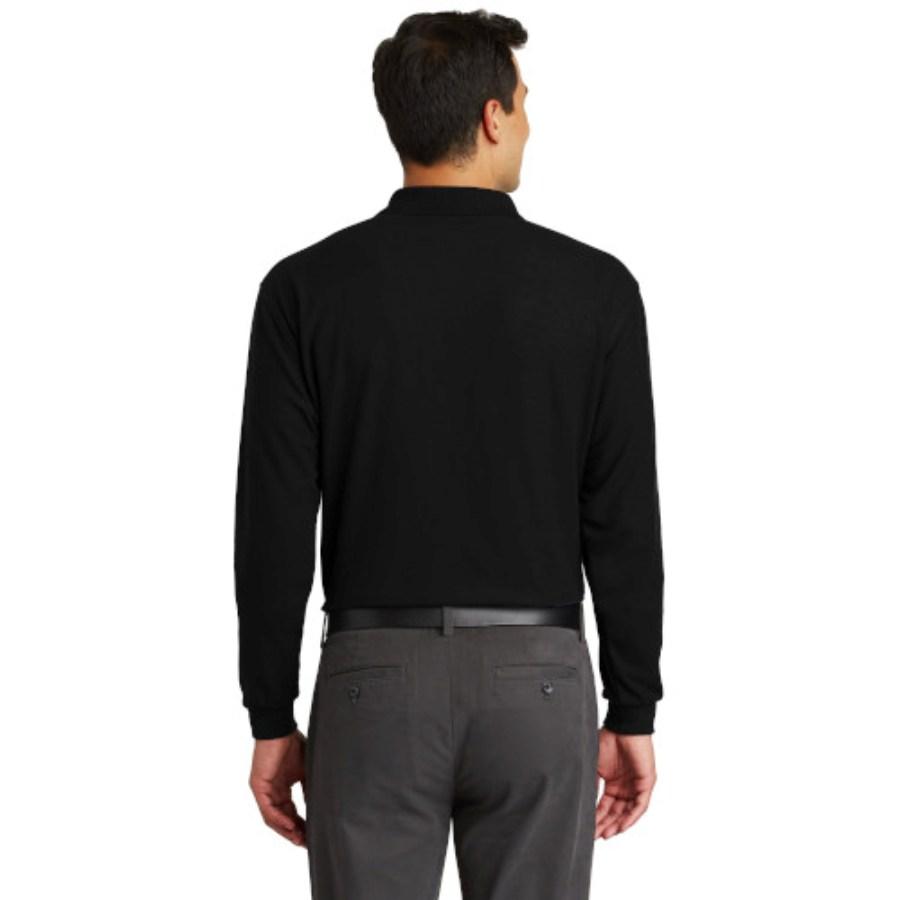 Port Authority Silk Touch Long Sleeve Polo with Pocket Additional Angle