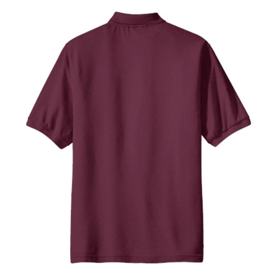 Port Authority Silk Touch Polo with Pocket Close Up Detail