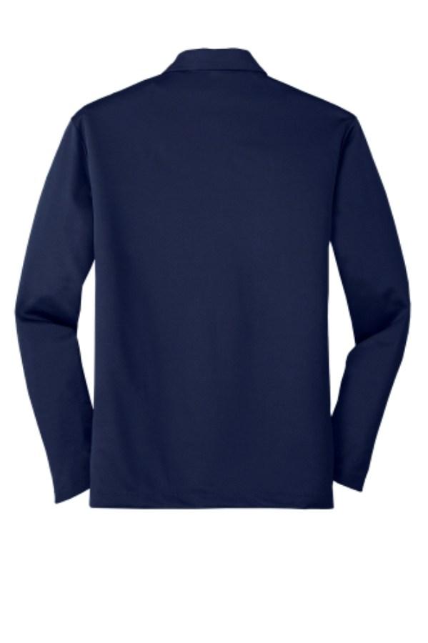 Port Authority Silk Performance Long Sleeve Polo Feature Close-up