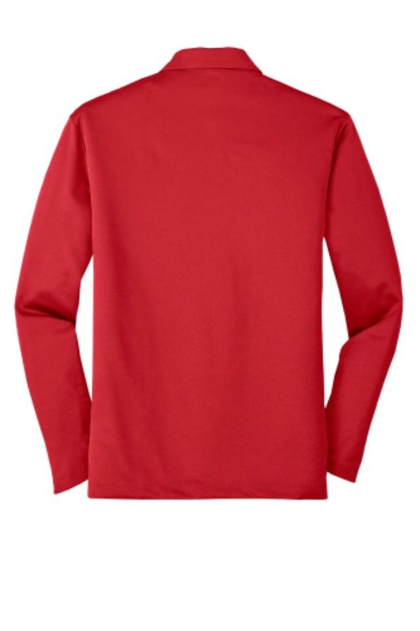 Port Authority Silk Performance Long Sleeve Polo Close Up Detail