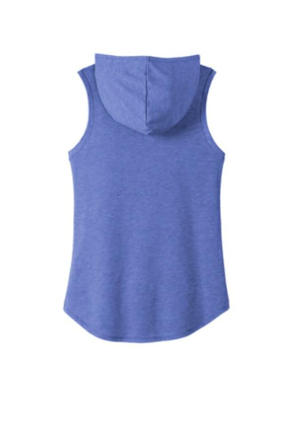 District Women's Perfect Tri Sleeveless Hoodie Feature Close-up