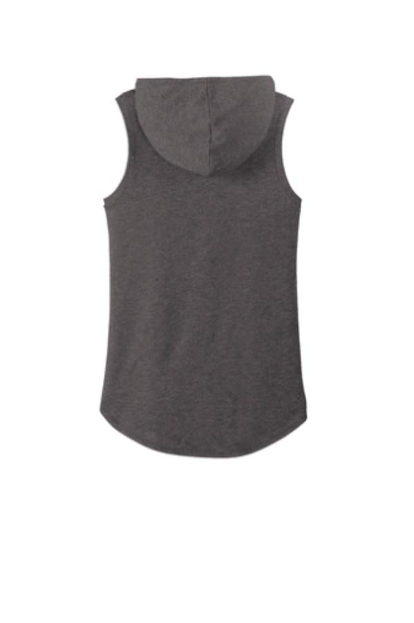 District Women's Perfect Tri Sleeveless Hoodie Close Up Detail