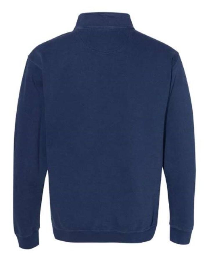 Comfort Colors Unisex Garment-Dyed 1/4-Zip Sweatshirt Feature Close-up