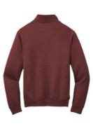 Port & Company Core Fleece 1/4-Zip Pullover Sweatshirt Close Up Detail