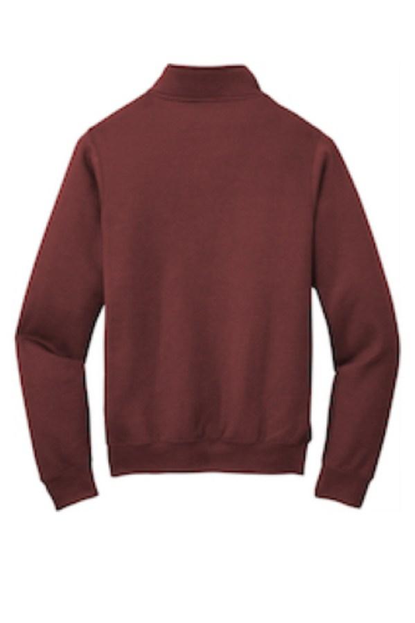 Port & Company Core Fleece 1/4-Zip Pullover Sweatshirt Close Up Detail