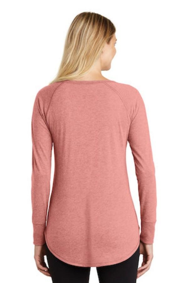 District Women's Perfect Tri Long Sleeve Tunic T-Shirt Additional Angle