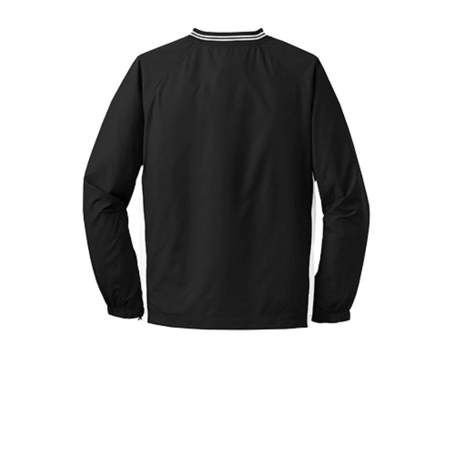 Sport-Tek Tipped V-Neck Raglan Wind Shirt Additional Angle