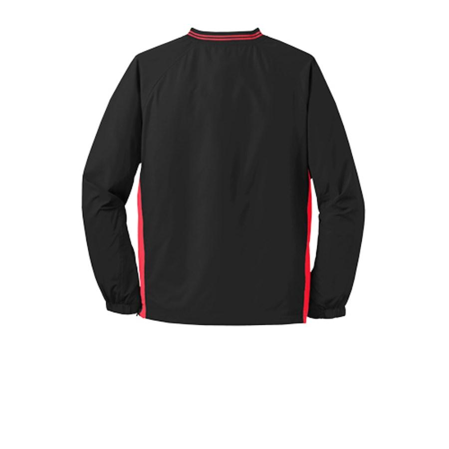 Sport-Tek Tipped V-Neck Raglan Wind Shirt Alternate View