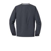 Sport-Tek Tipped V-Neck Raglan Wind Shirt Feature Close-up