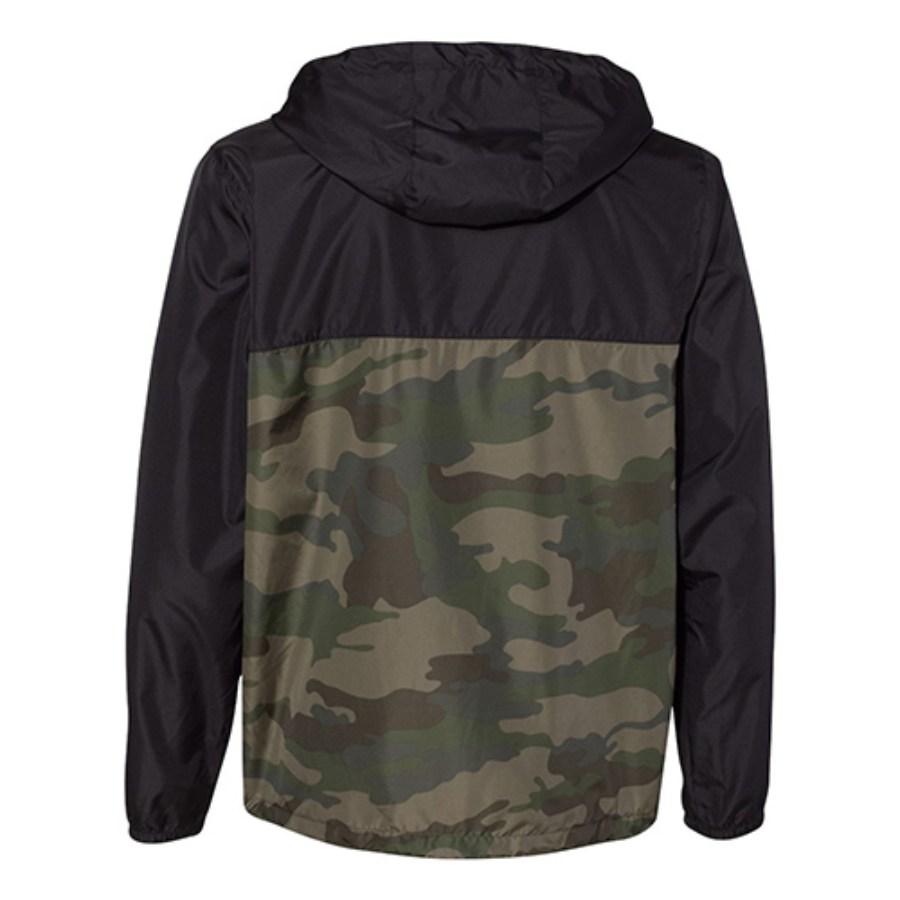 Independent Trading Co. Men's Lightweight Windbreaker Full-Zip Jacket Additional Angle