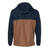 Independent Trading Co. Men's Lightweight Windbreaker Full-Zip Jacket Close Up Detail