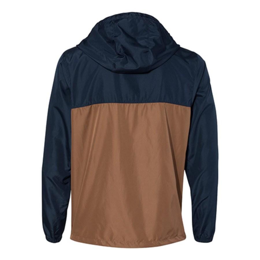 Independent Trading Co. Men's Lightweight Windbreaker Full-Zip Jacket Close Up Detail