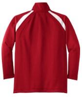 Sport-Tek Youth Tricot Track Jacket Close Up Detail