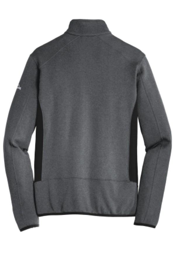 Eddie Bauer Full-Zip Heather Stretch Fleece Jacket Feature Close-up