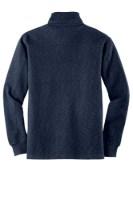 Port Authority Slub Fleece 1/4-Zip Pullover Feature Close-up