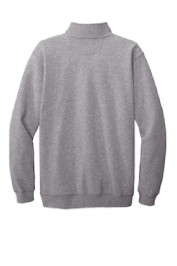 Carhartt Midweight 1/4-Zip Mock Neck Sweatshirt Close Up Detail