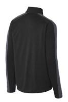Sport-Tek Sport-Wick Textured Colorblock 1/4-Zip Pullover Feature Close-up