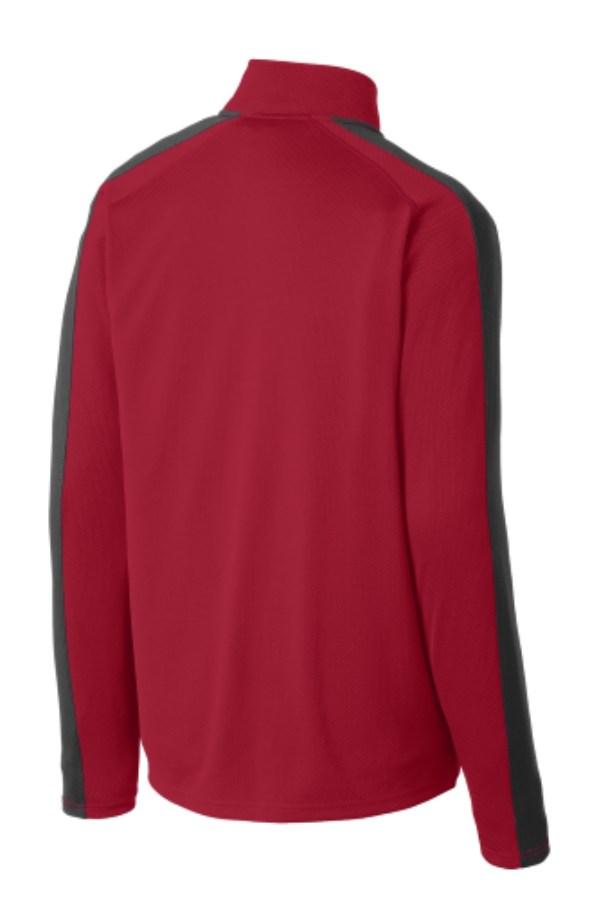 Sport-Tek Sport-Wick Textured Colorblock 1/4-Zip Pullover Additional Angle