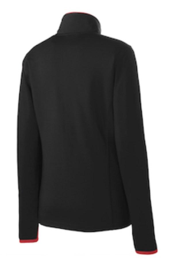 Sport-Tek Ladies Sport-Wick Stretch Contrast Full-Zip Jacket Perspective View