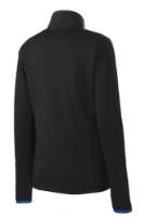Sport-Tek Ladies Sport-Wick Stretch Contrast Full-Zip Jacket Feature Close-up