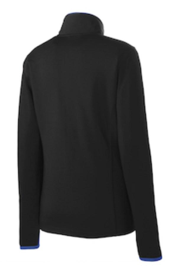 Sport-Tek Ladies Sport-Wick Stretch Contrast Full-Zip Jacket Feature Close-up