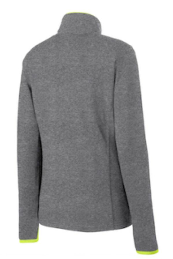 Sport-Tek Ladies Sport-Wick Stretch Contrast Full-Zip Jacket Close Up Detail