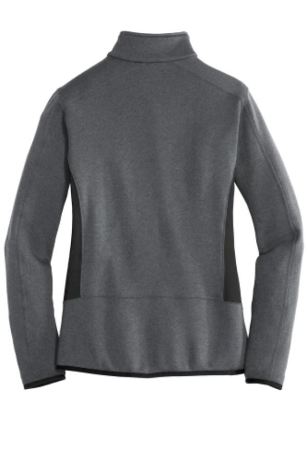 Eddie Bauer Ladies Full-Zip Heather Stretch Fleece Jacket Perspective View