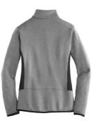 Eddie Bauer Ladies Full-Zip Heather Stretch Fleece Jacket Feature Close-up