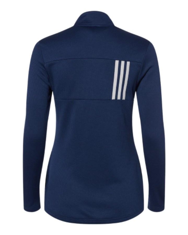 Adidas Women's 3-Stripes Double Knit Full-Zip Feature Close-up
