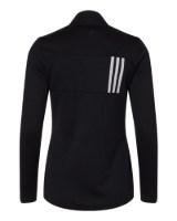 Adidas Women's 3-Stripes Double Knit Full-Zip Close Up Detail
