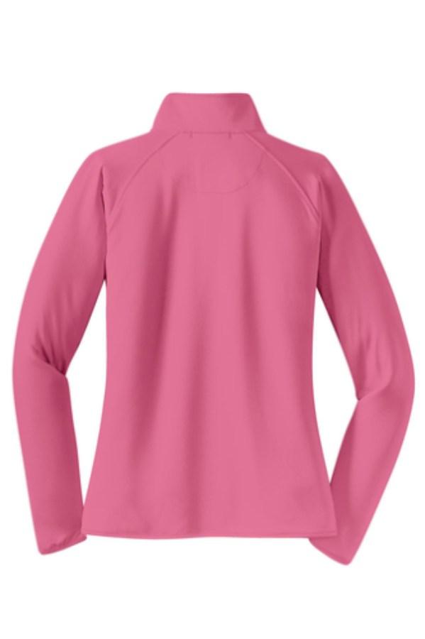 Sport-Tek Ladies Sport-Wick Stretch 1/4-Zip Pullover Close Up Detail
