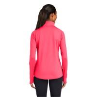 Sport-Tek Ladies Sport-Wick Stretch 1/4-Zip Pullover Close Up Detail