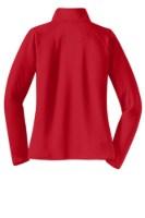 Sport-Tek Ladies Sport-Wick Stretch 1/4-Zip Pullover Close Up Detail
