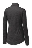 Sport-Tek Ladies Sport-Wick Stretch Reflective 1/2-Zip Pullover Perspective View