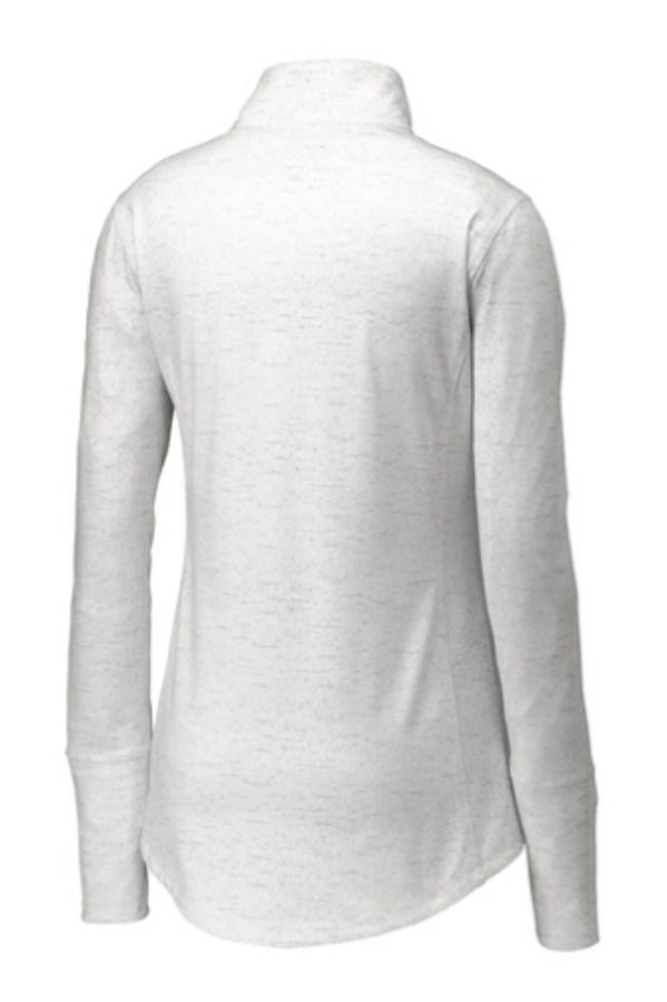Sport-Tek Ladies Sport-Wick Stretch Reflective 1/2-Zip Pullover Feature Close-up