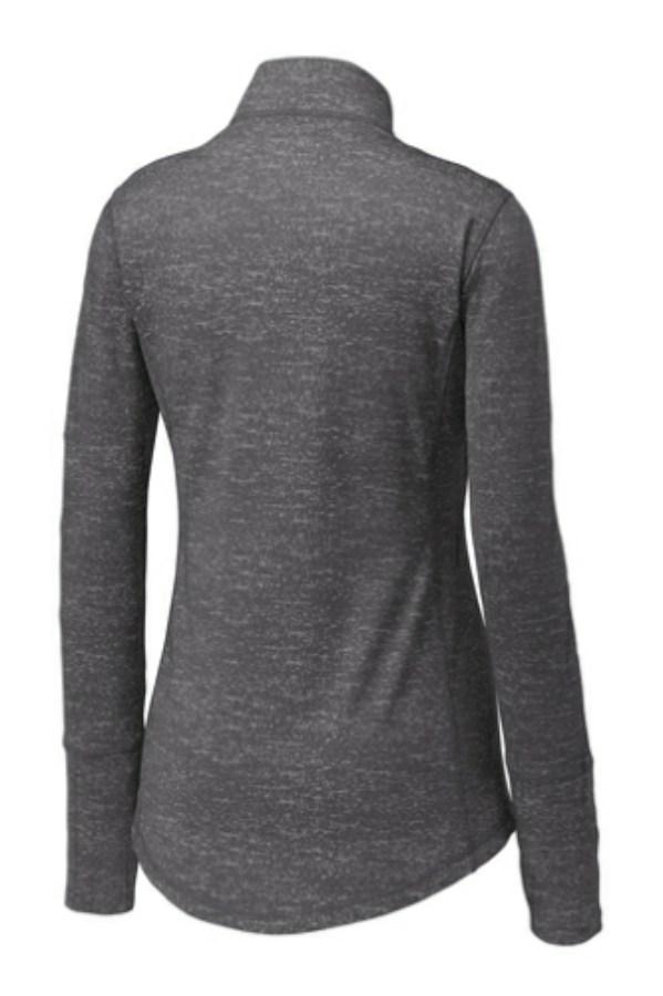Sport-Tek Ladies Sport-Wick Stretch Reflective 1/2-Zip Pullover Additional view