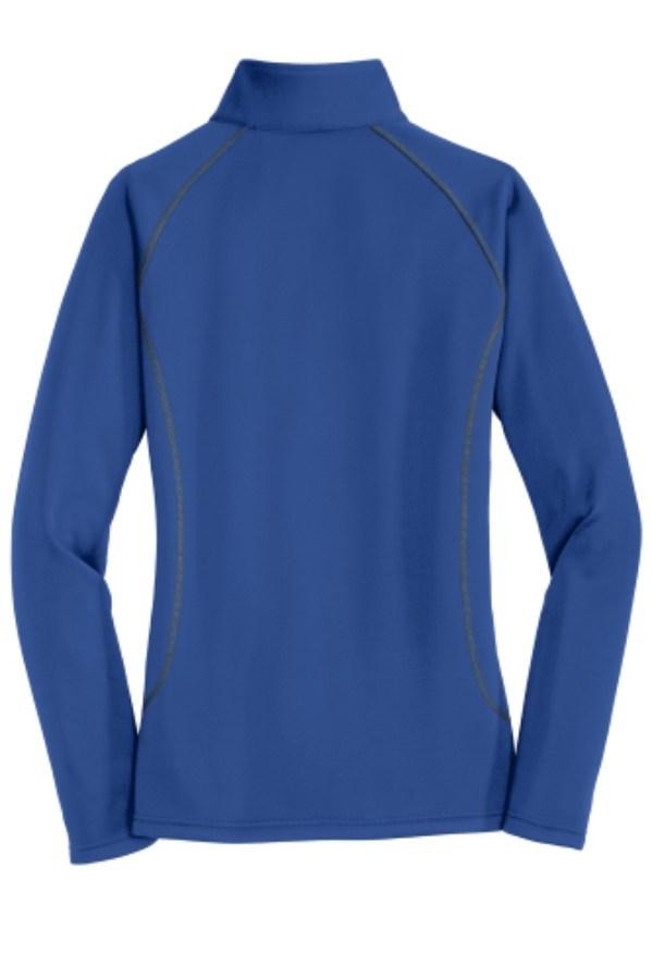 Eddie Bauer Ladies Smooth Fleece 1/2-Zip Feature Close-up