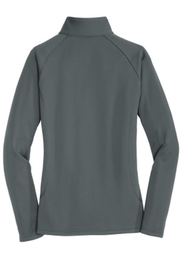 Eddie Bauer Ladies Smooth Fleece 1/2-Zip Close Up Detail