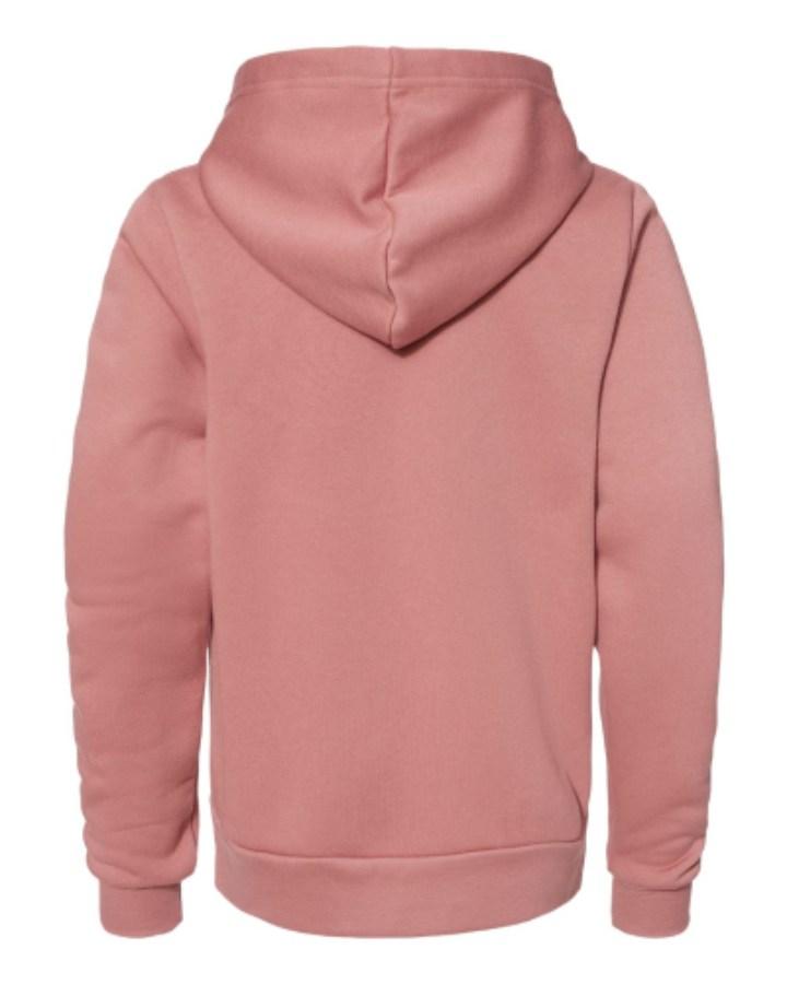 BELLA + CANVAS Youth Sponge Fleece Hoodie Close Up Detail