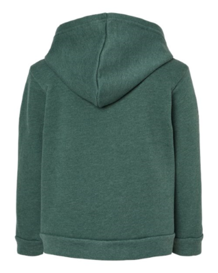 BELLA + CANVAS Toddler Sponge Fleece Pullover Hoodie Perspective View