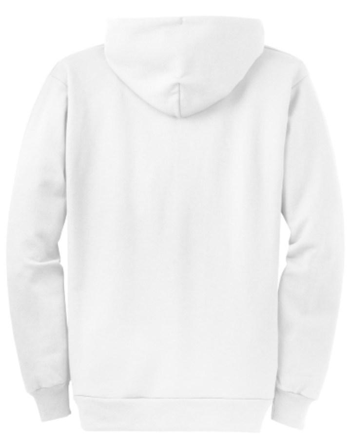 Port & Company Core Fleece Full-Zip Hooded Sweatshirt Close Up Detail