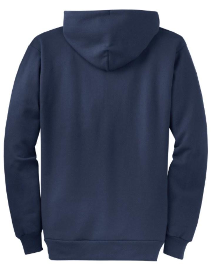 Port & Company Core Fleece Full-Zip Hooded Sweatshirt Perspective View