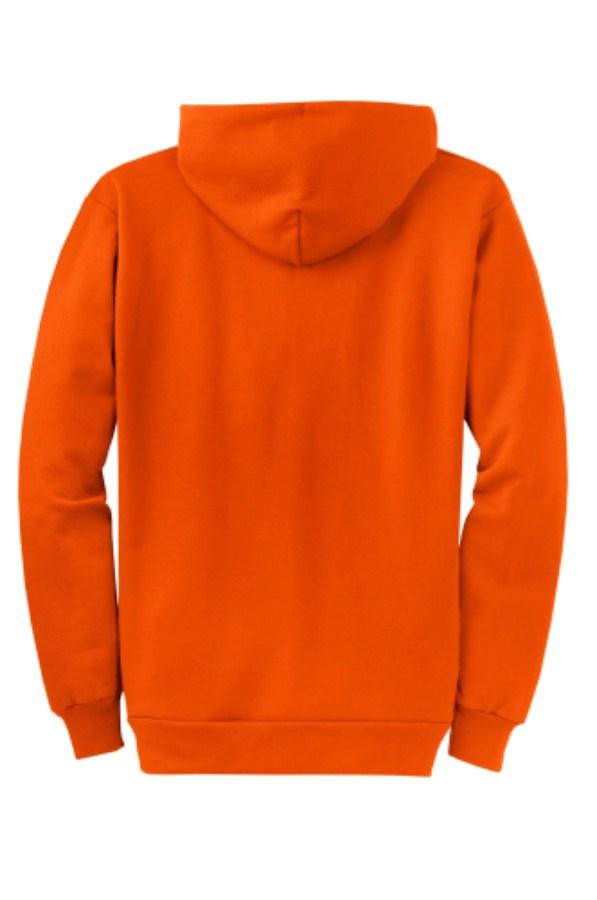 Port & Company Core Fleece Full-Zip Hooded Sweatshirt Close Up Detail